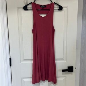Lulu's Berry Sleeveless Mini Dress